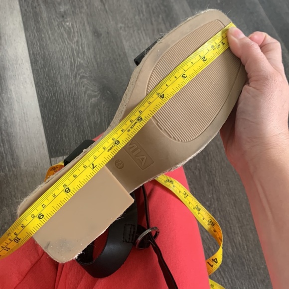 MIA black open toe platform wrap around ankle espadrille sandals NWOT size 7.5 - Picture 5 of 8